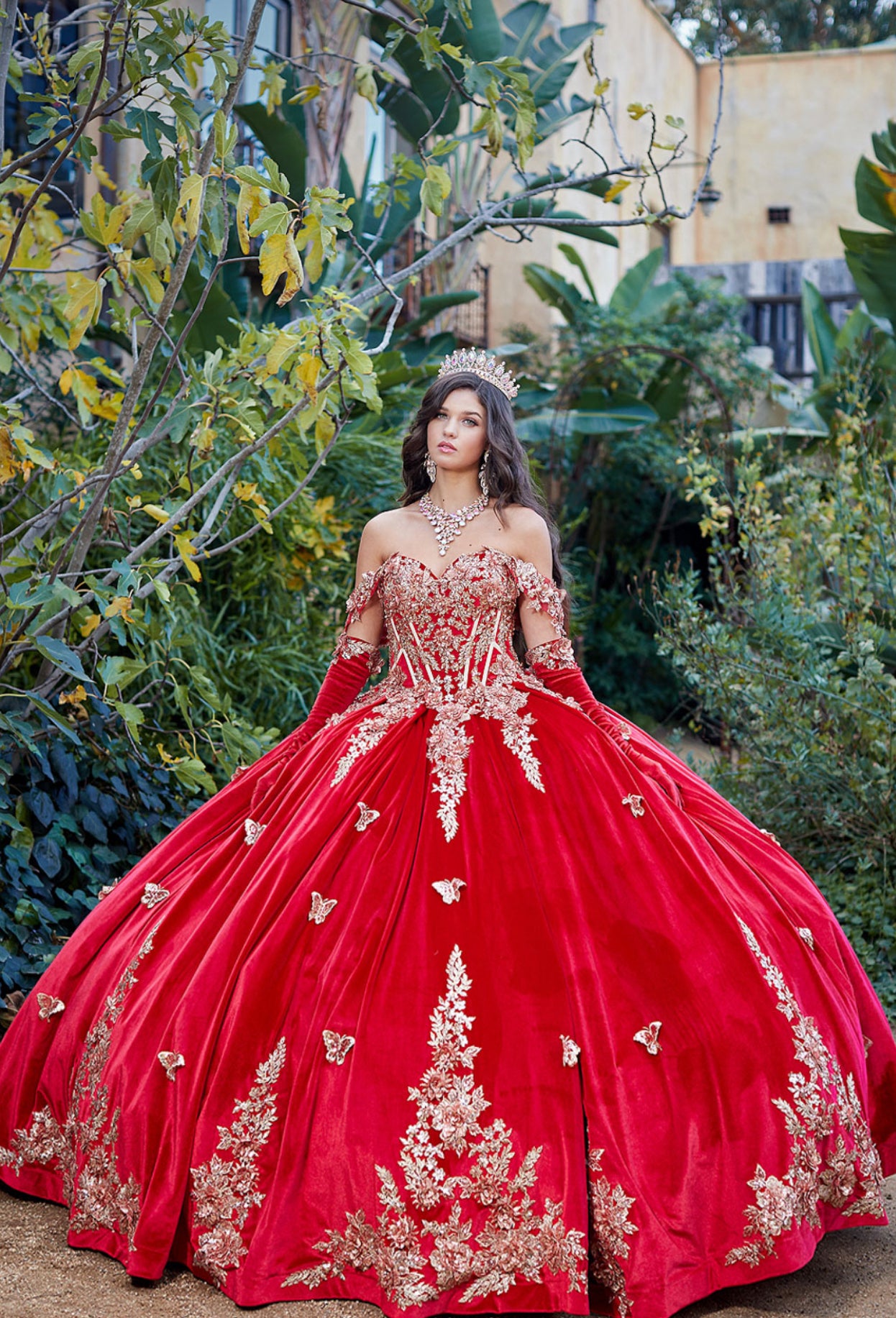 Velvet Dress. PQ1038 by Bella Couture