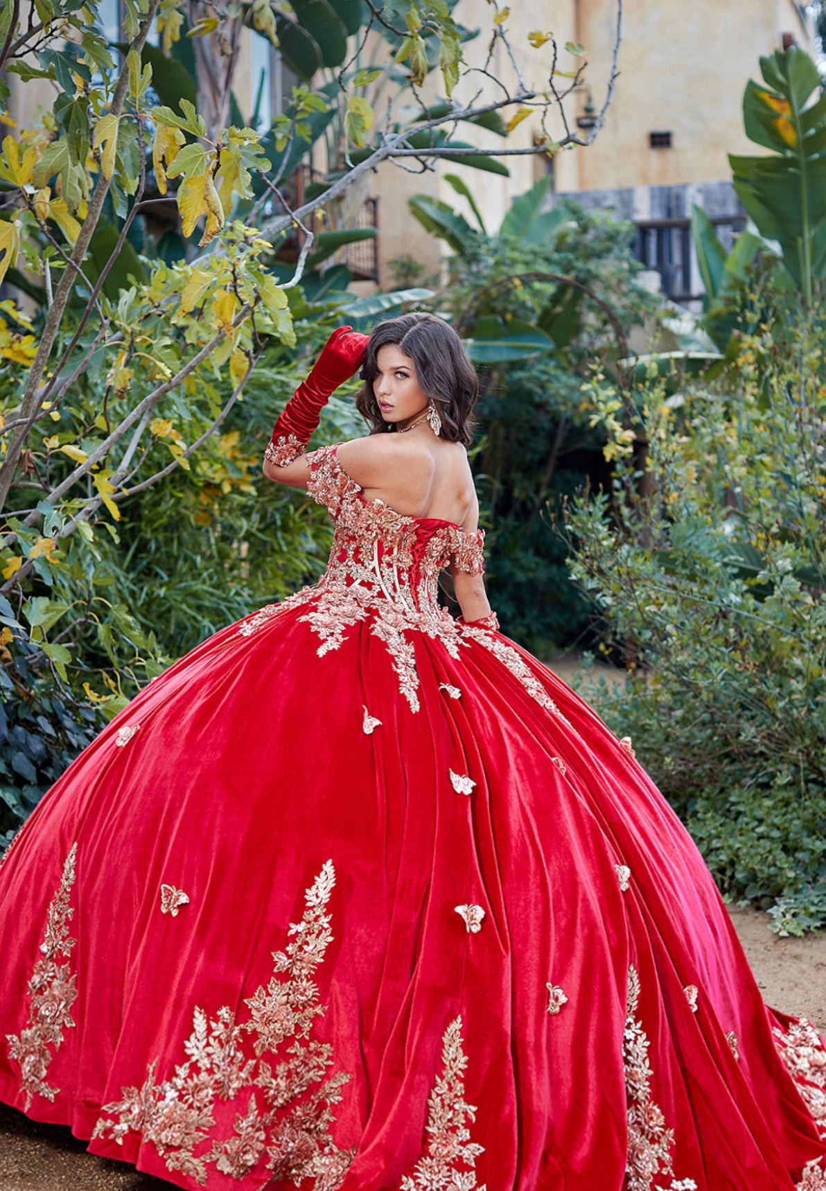 Velvet Dress. PQ1038 by Bella Couture