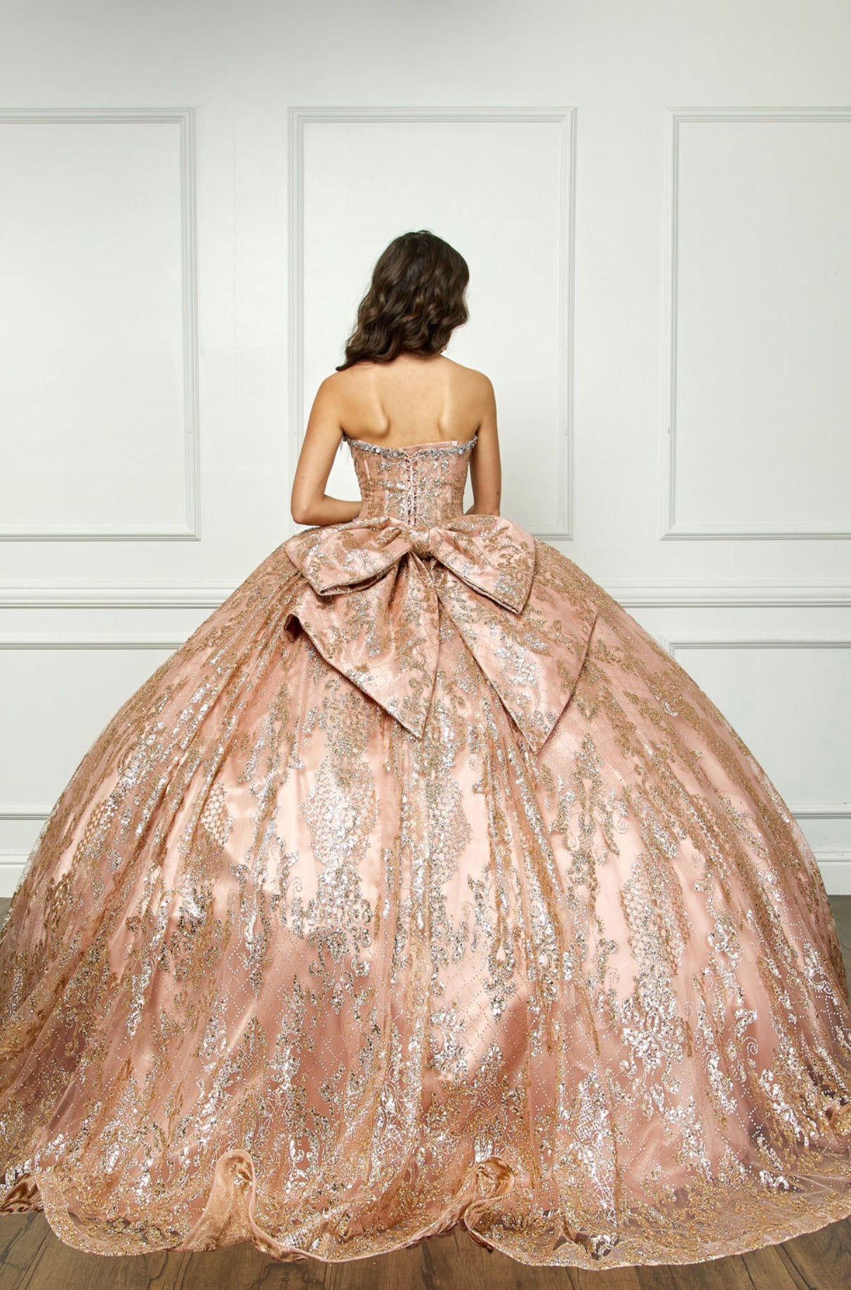 Sparkly Quince Dress. PQ1058 BY Bella Couture
