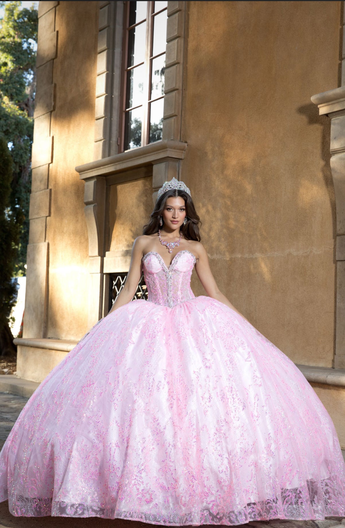 Sparkly Quince Dress. PQ1058 BY Bella Couture
