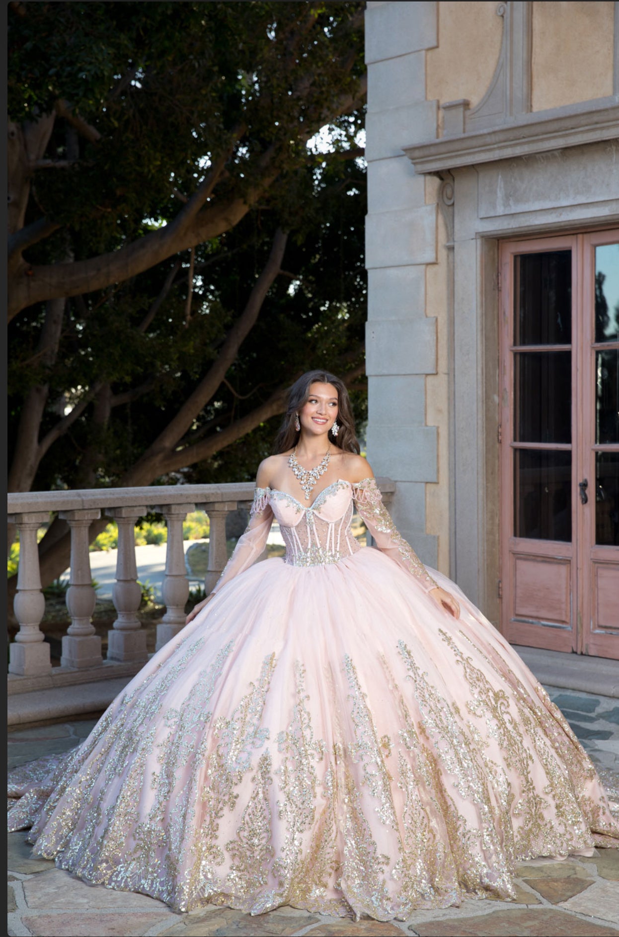 Whimsical Glitter Dress. PQ1065 by Bella Couture