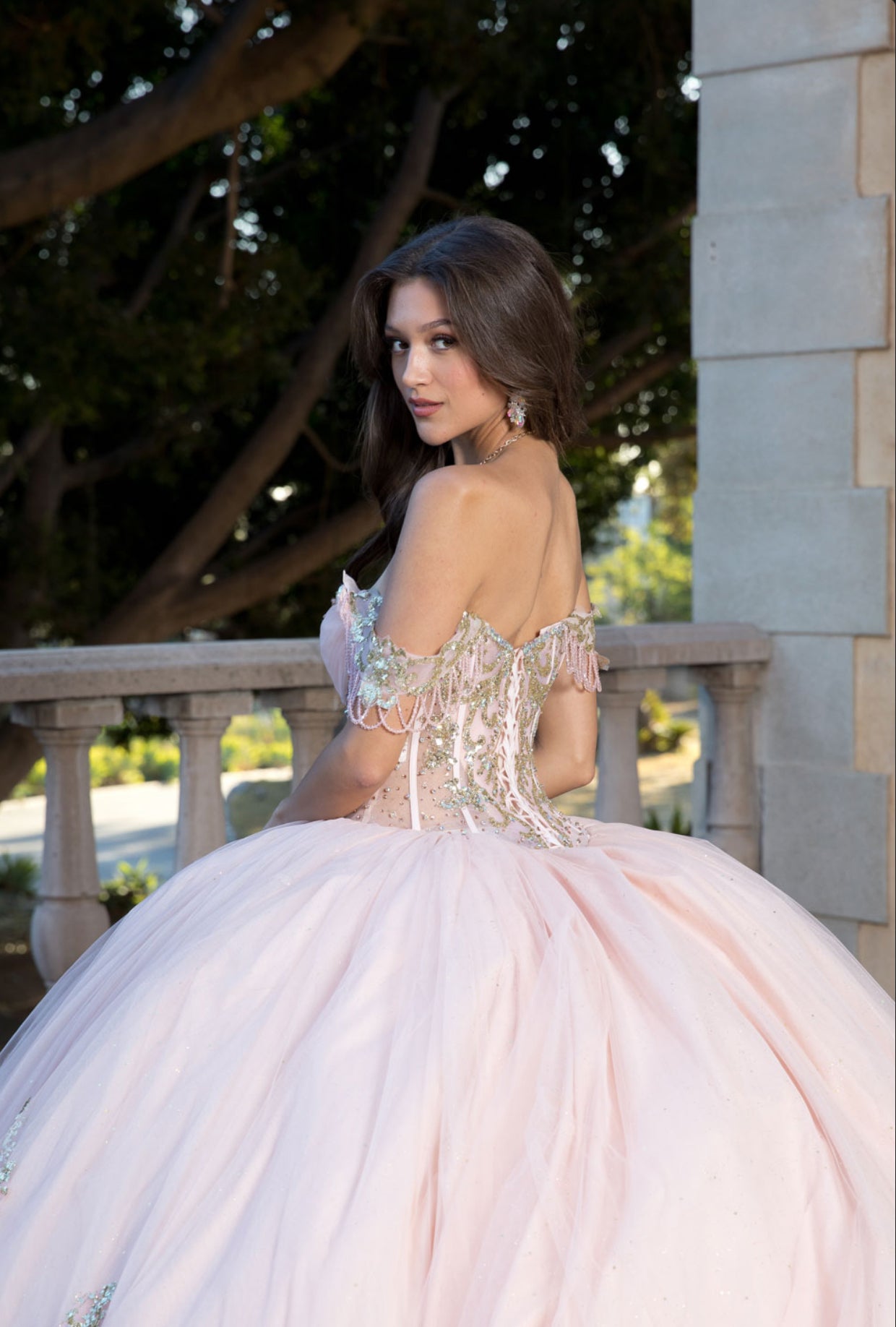 Whimsical Glitter Dress. PQ1065 by Bella Couture