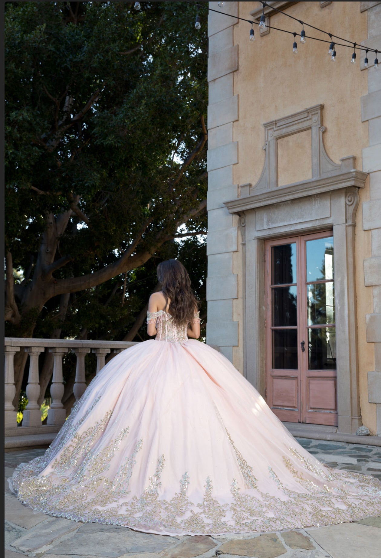 Whimsical Glitter Dress. PQ1065 by Bella Couture