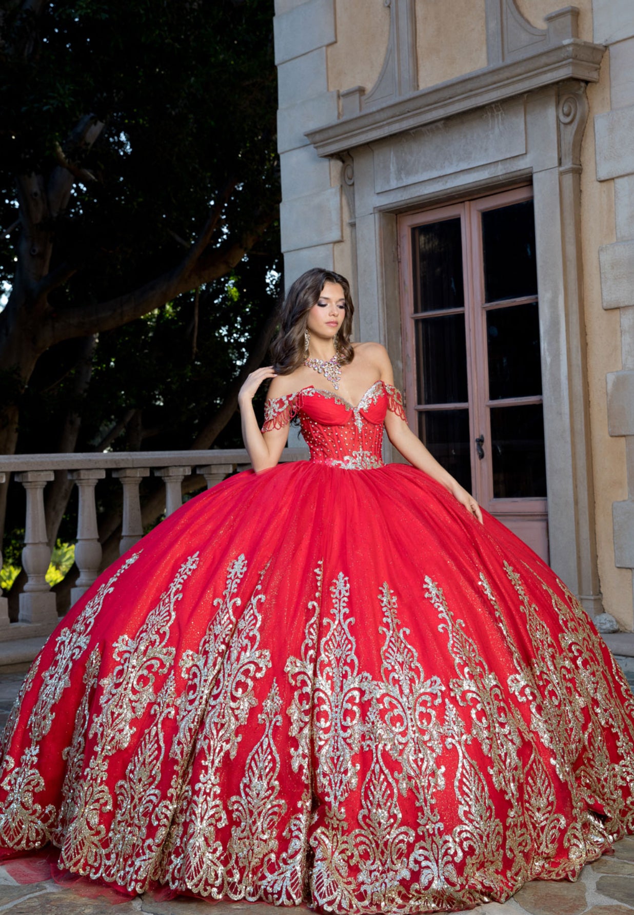 Whimsical Glitter Dress. PQ1065 by Bella Couture