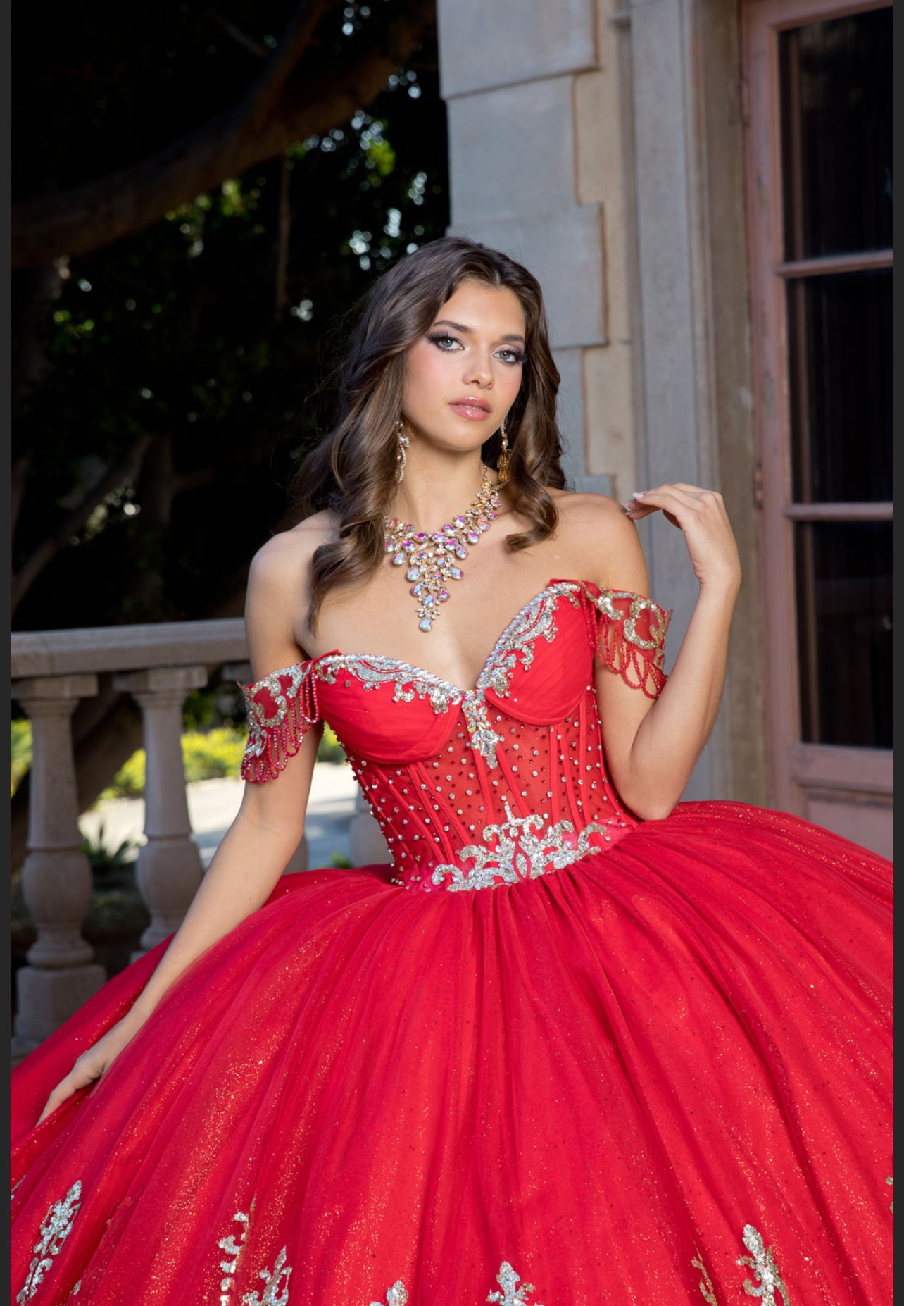 Whimsical Glitter Dress. PQ1065 by Bella Couture