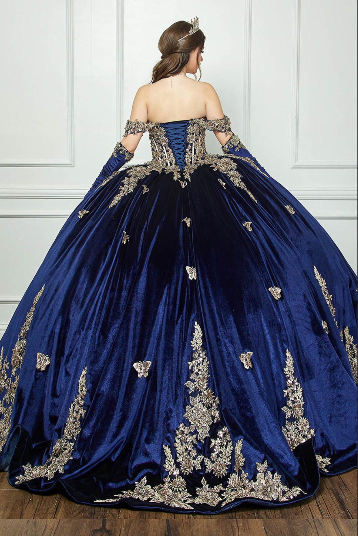 Velvet Dress. PQ1038 by Bella Couture