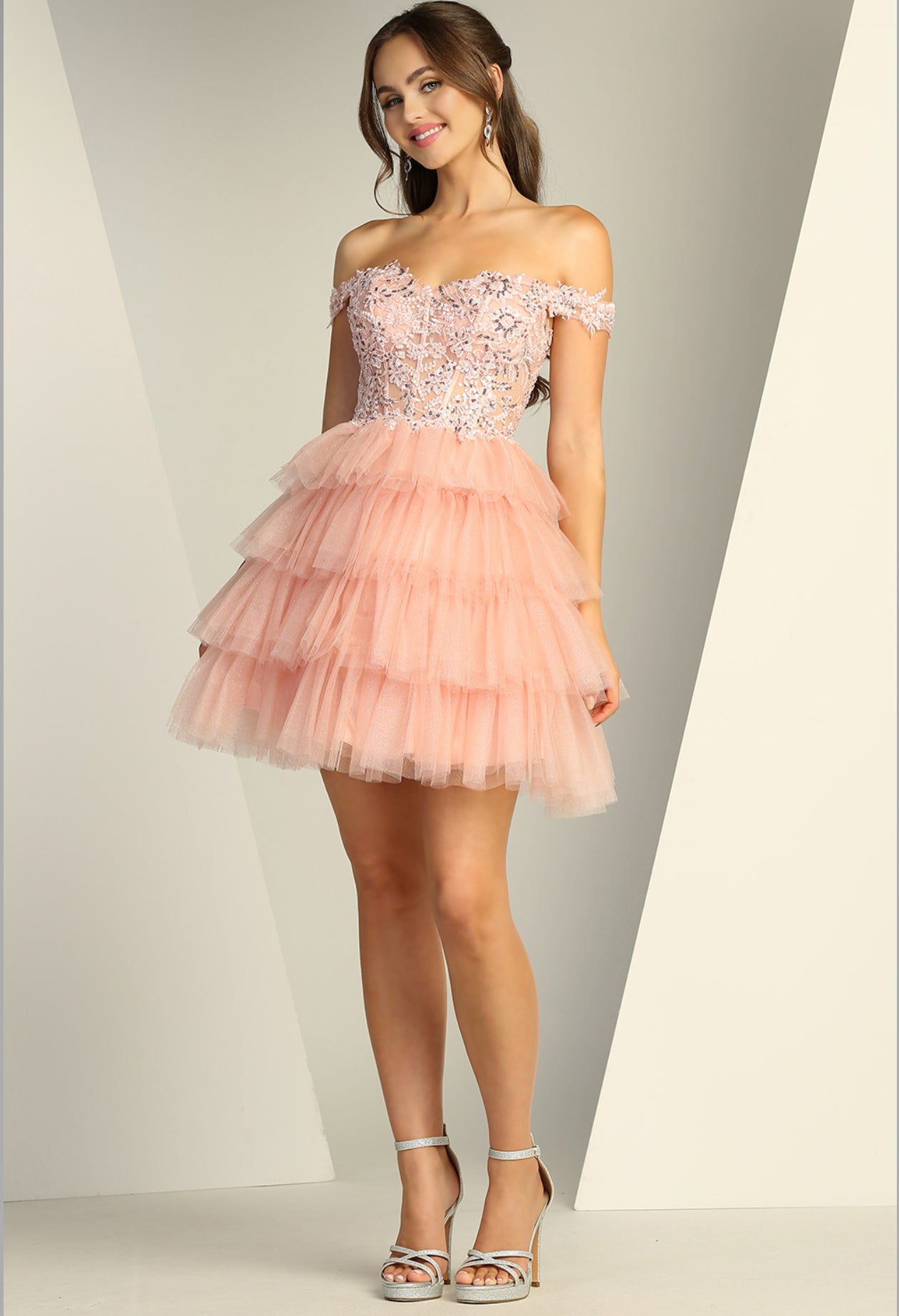 Glitter Embellishments with ruffles. 1061 BY ADORA DESIGN