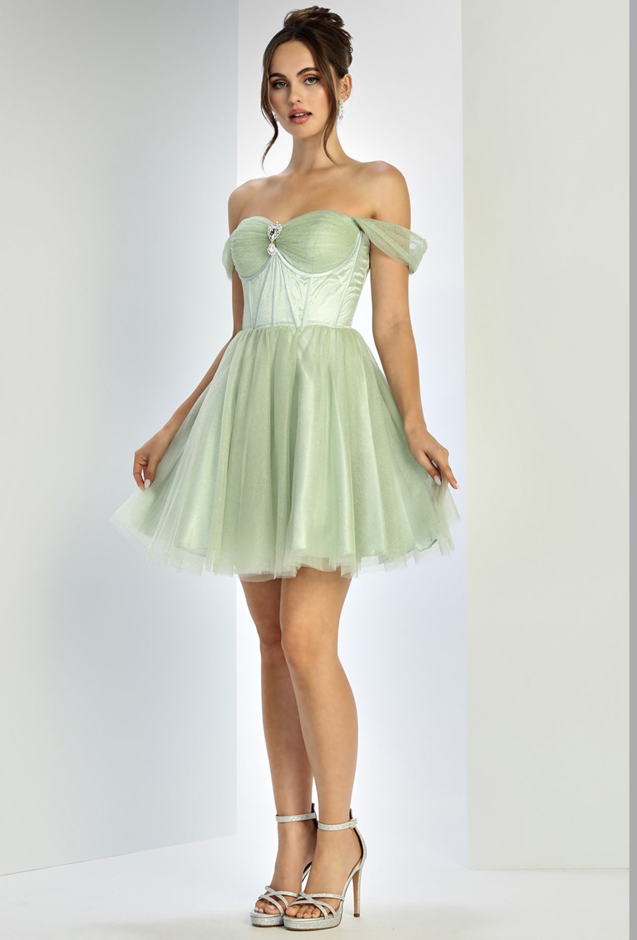 Glitter Embellishments with corset. 1060 BY ADORA DESIGN
