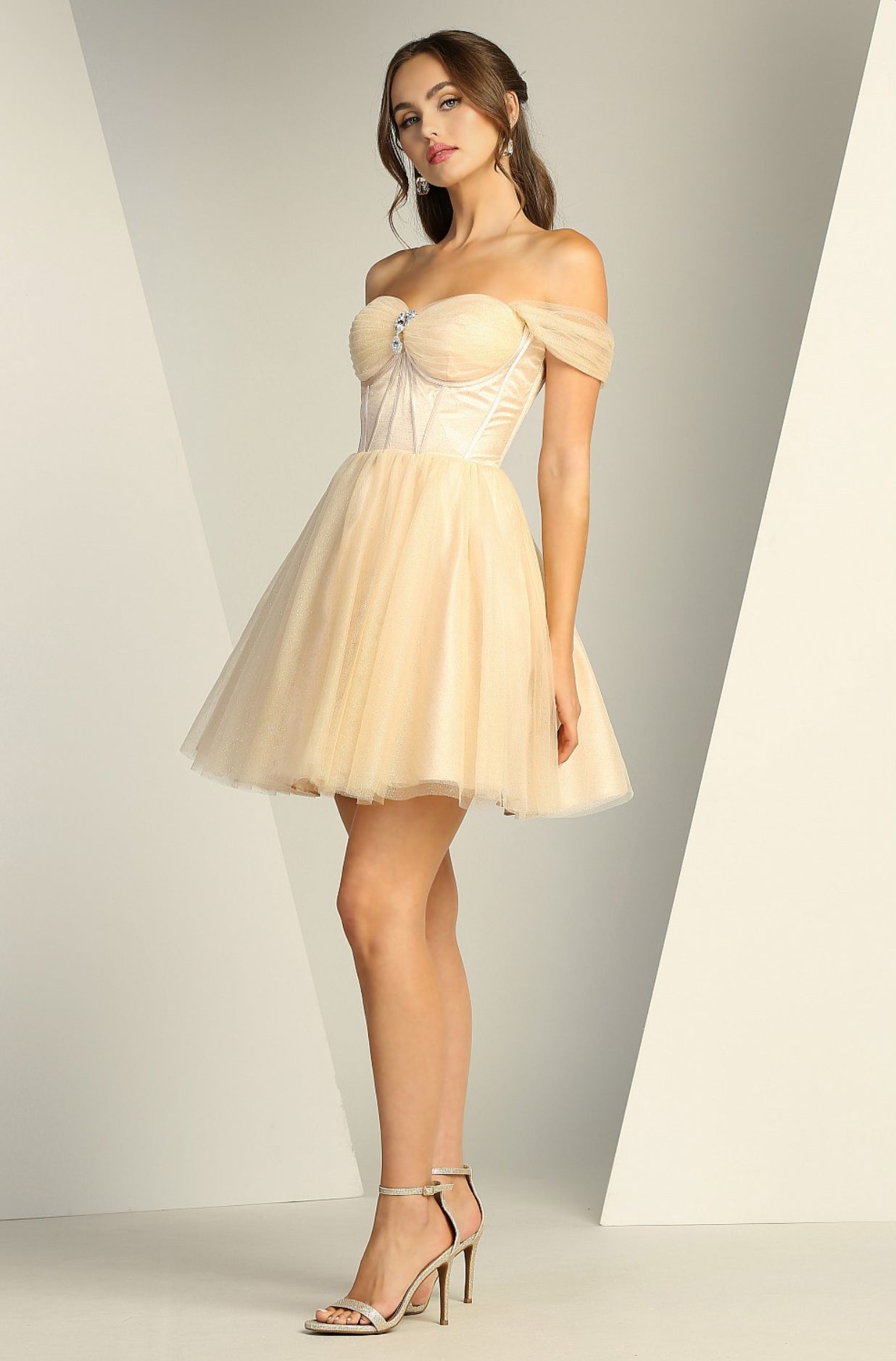 Glitter Embellishments with corset. 1060 BY ADORA DESIGN