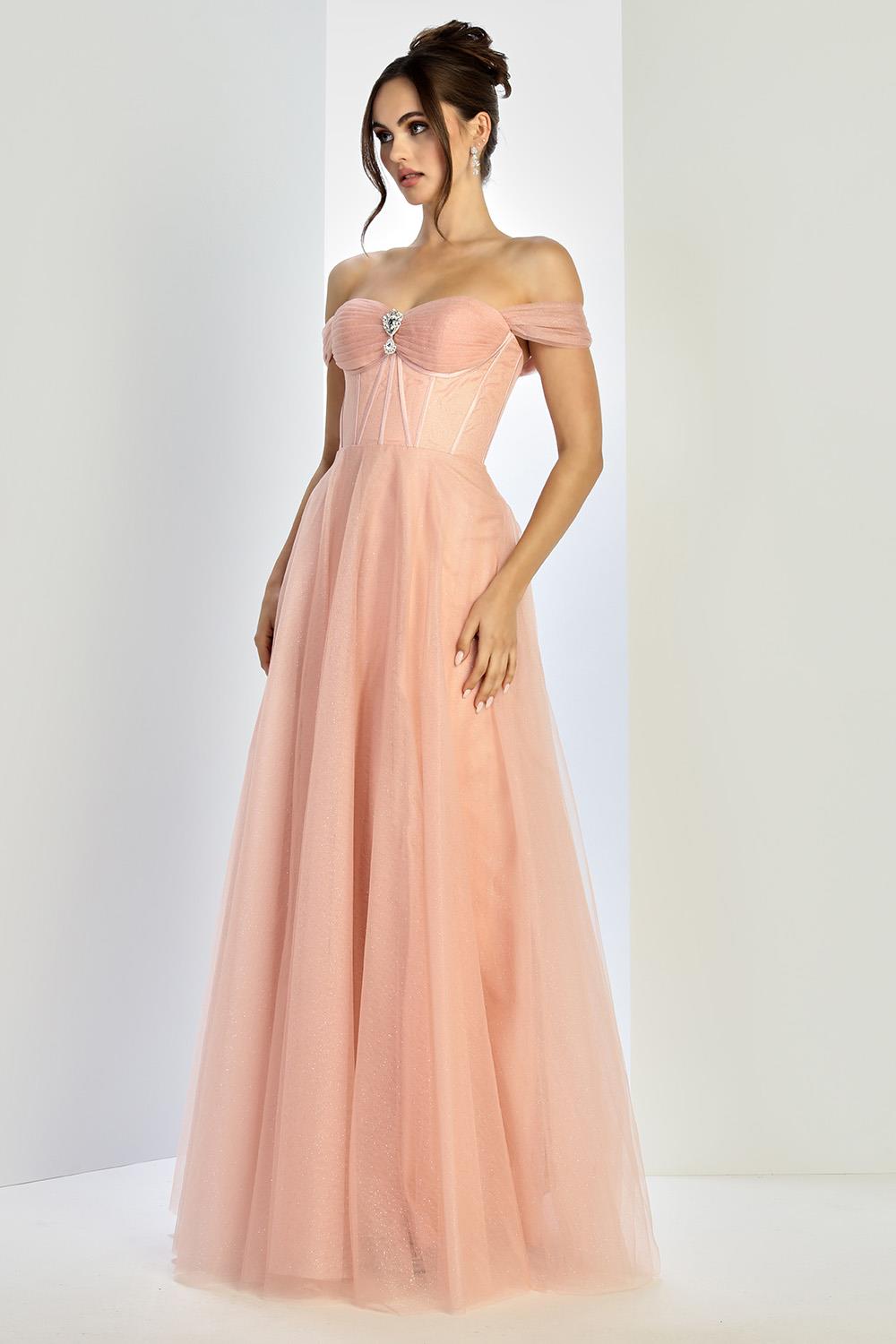 Beautiful dress with tulle fabrics for your special occasion 3244 BY ADORA DESING