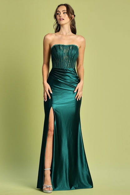 This dress ensures you’ll make an unforgettable entrance. 3184 BY ADORA DESIGN