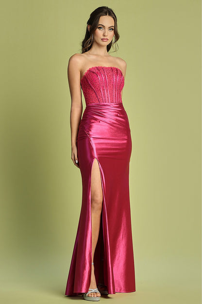 This dress ensures you’ll make an unforgettable entrance. 3184 BY ADORA DESIGN