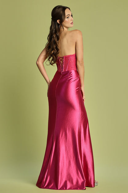 This dress ensures you’ll make an unforgettable entrance. 3184 BY ADORA DESIGN