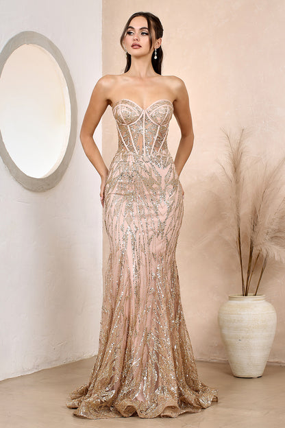 This dress combines glamour and sophistication, ensuring you shine all night long. 3185 BY ADORA DESIGN