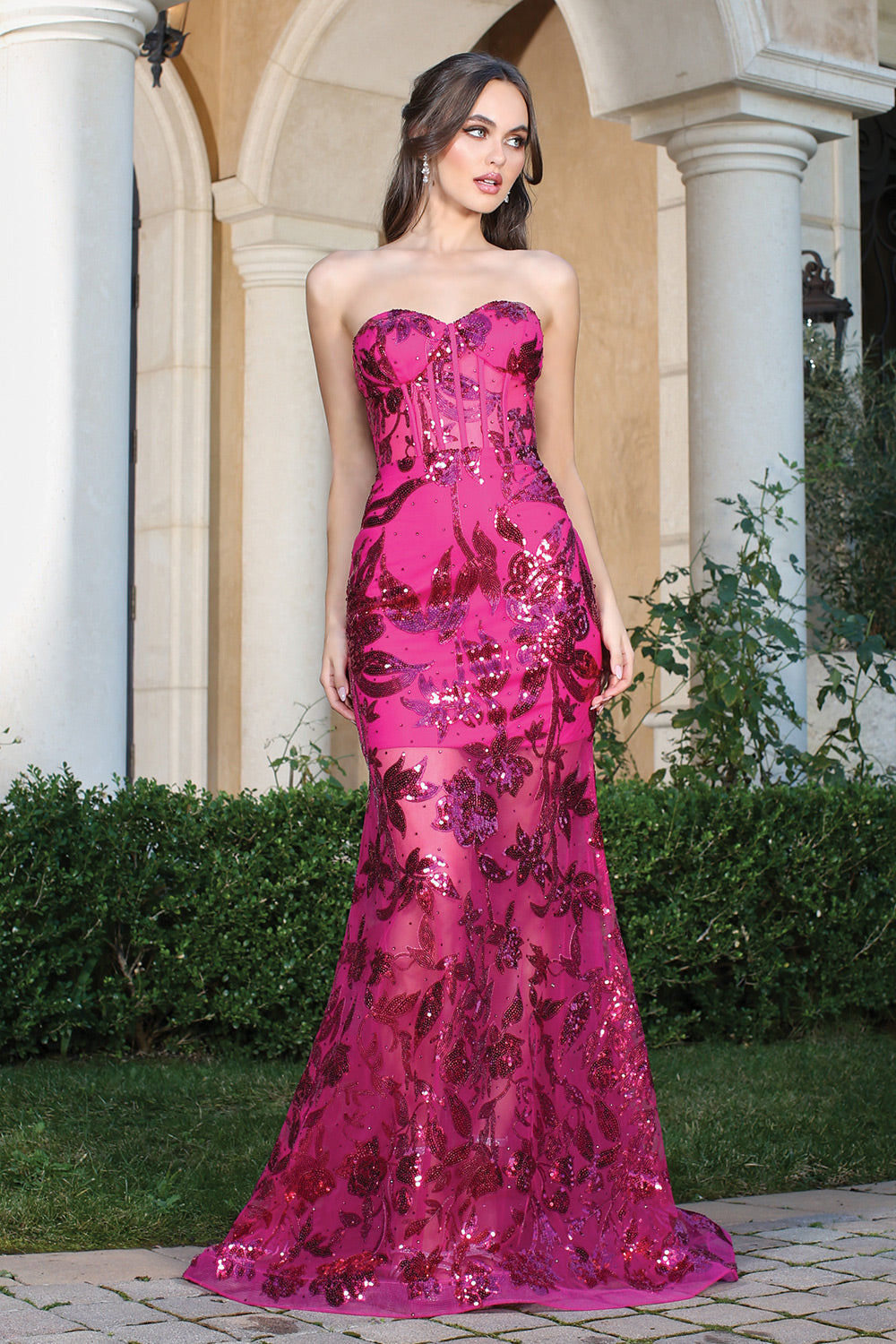 this gown is designed to make you shine with every step. mermaid sequin. 3203 by Adora design