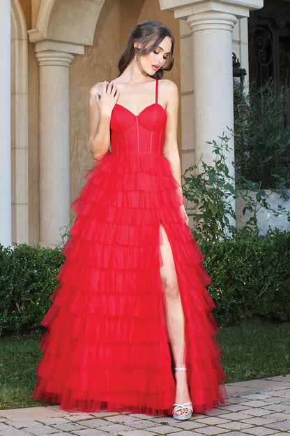 This dress combines sophistication and style, making sure you feel effortlessly beautiful and unforgettable. 3209 BY ADORA DESIGN