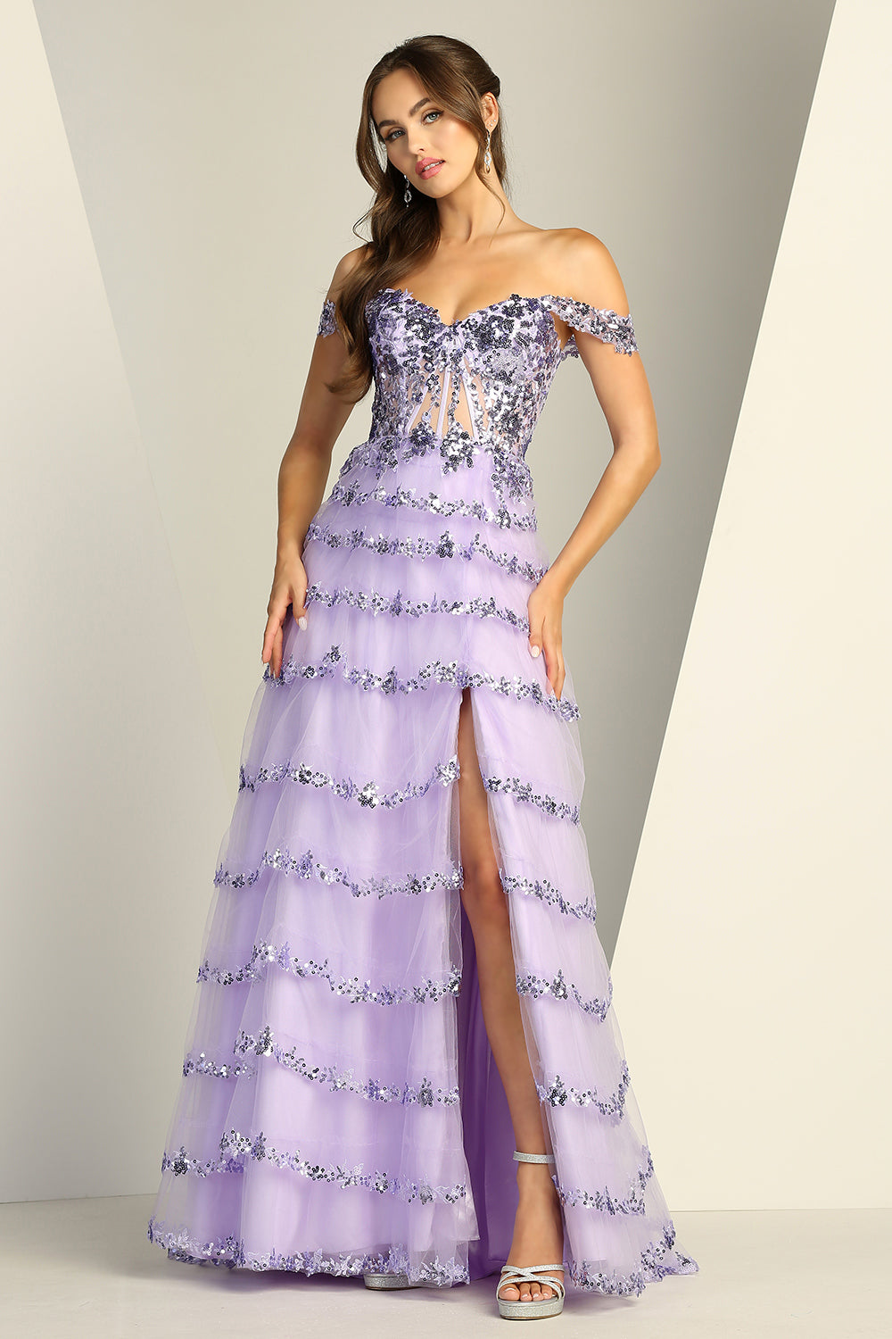 This dress perfect for prom or any glamorous event where you want to feel confident, radiant, and unforgettable. 3213 BY ADORA DESIGN