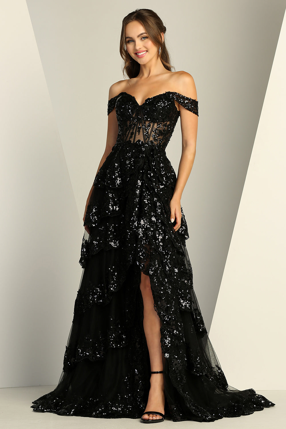 This dress ensures you feel as amazing as you look. Step into the spotlight with confidence and grace! 3214 BY ADORA DESIGN