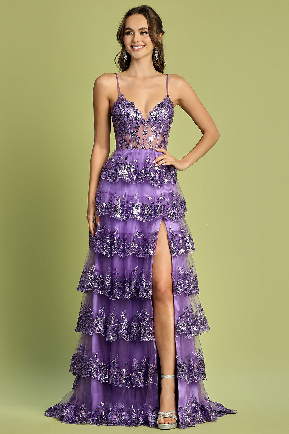 This dress ensures you’ll turn heads and feel confident all night long. 3218 ADORA DESIGN