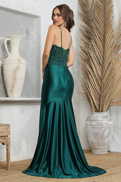 This strapless gown hugs your curves for a sleek, sculpted look. 3226 BY ADORA DESIGN