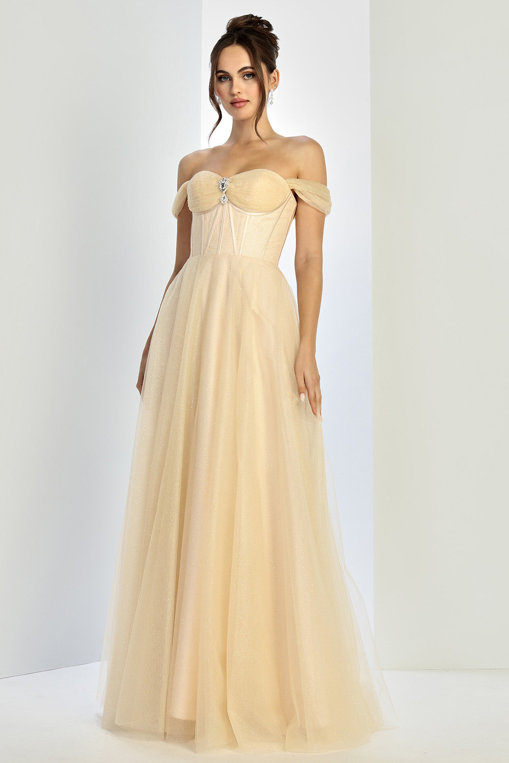 Beautiful dress with tulle fabrics for your special occasion 3244 BY ADORA DESING