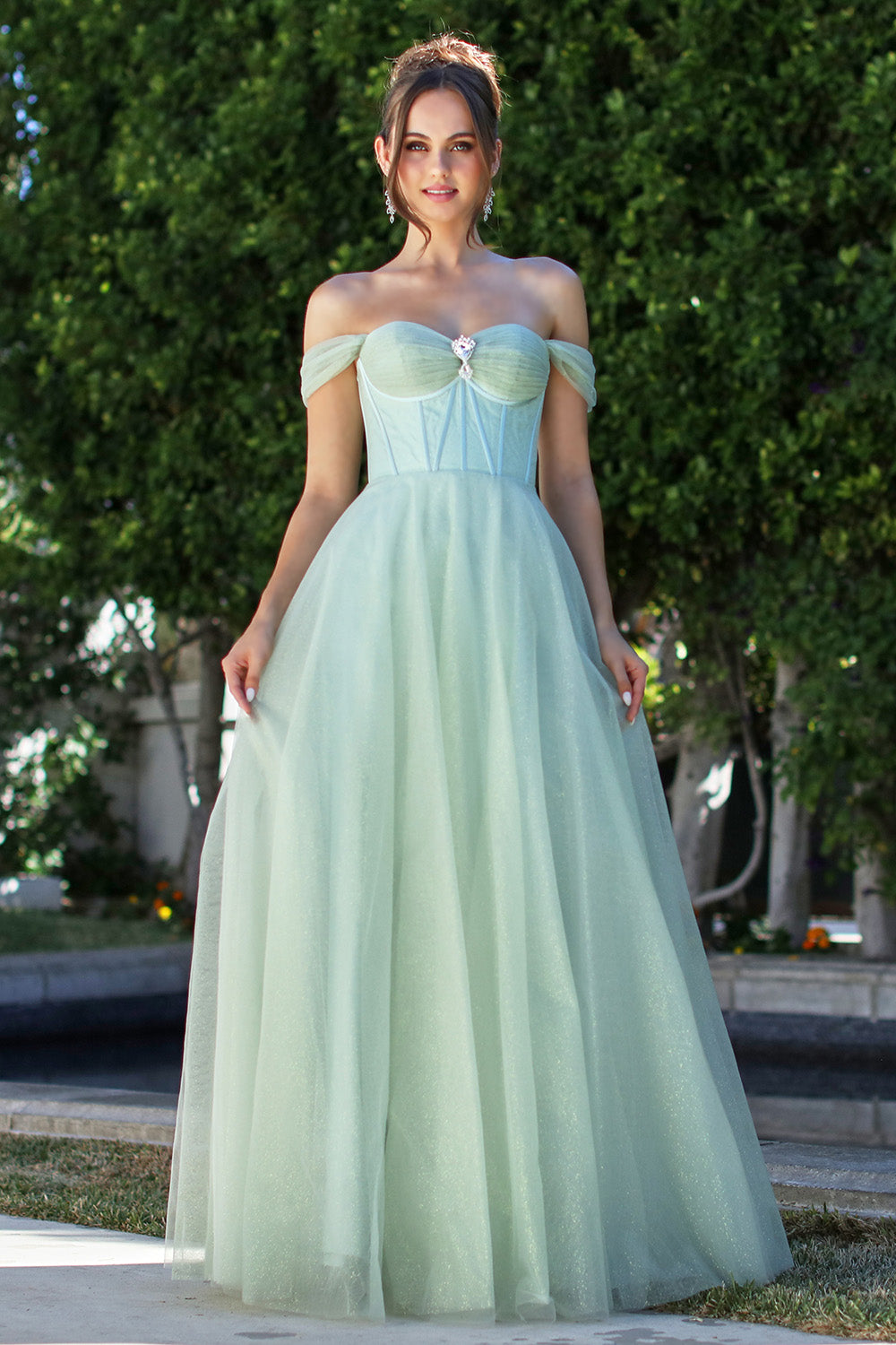 Beautiful dress with tulle fabrics for your special occasion 3244 BY ADORA DESING