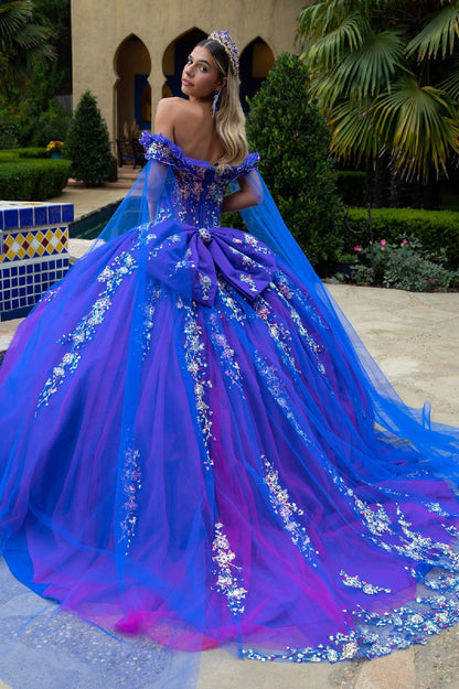 This gorgeous dress is inspired by Aurora, perfect for your quince or sweet sixteen, made especially for princesses. GL3518(GLS) BY GLORIA
