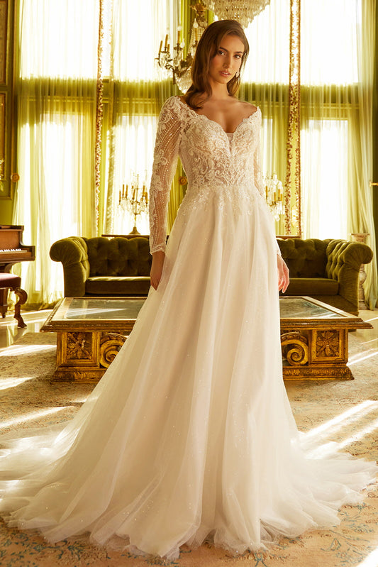 Look beautiful in this timeless, A-line silhouette dress. Perfect for a wedding GL3530 BY GLORIA