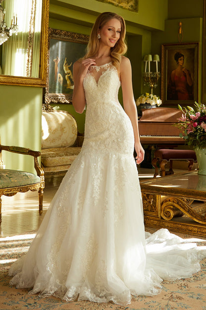 Mermaid silhouette wedding dress! GL3536 BY  GLORIA