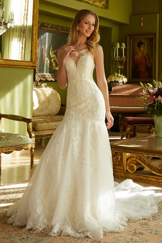 Mermaid silhouette wedding dress! GL3536 BY  GLORIA