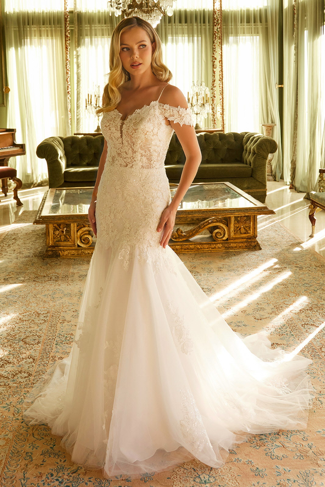 Feel gorgeous in this mermaid silhouette wedding dress GL3537 GLS BY GLORIA