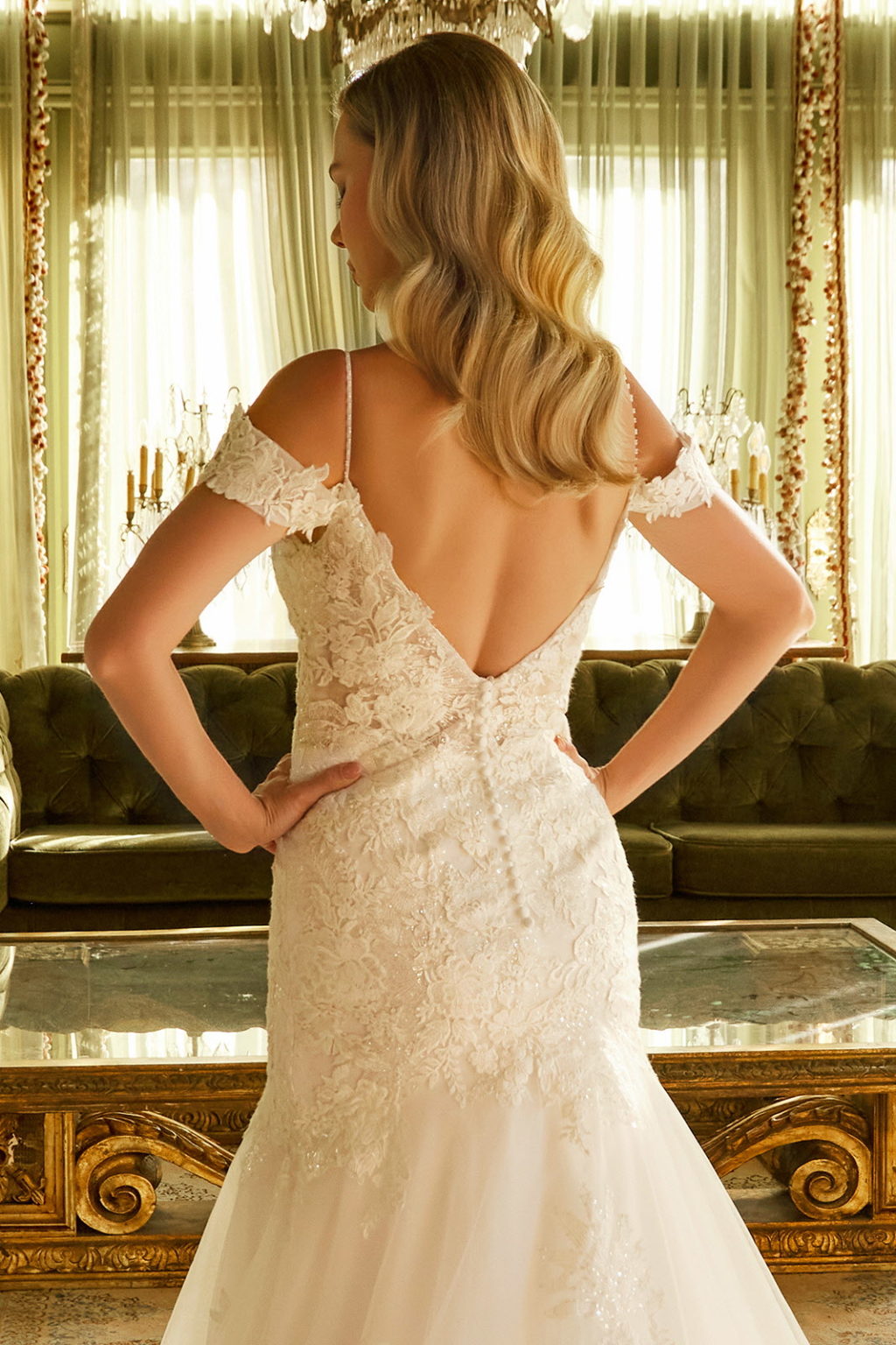 Feel gorgeous in this mermaid silhouette wedding dress GL3537 GLS BY GLORIA