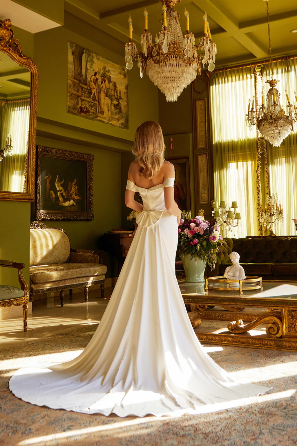 Look breathtaking in this romantically, form-fitting wedding dress. GL3545 GLS BY GLORIA