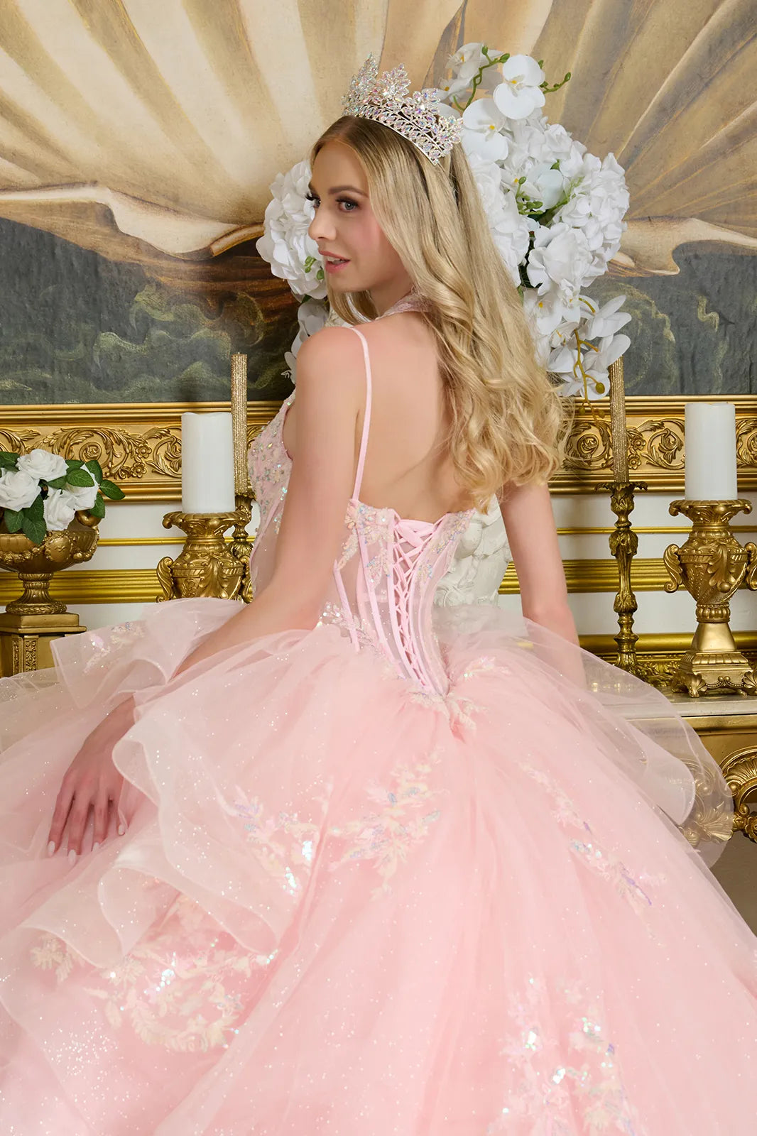 THIS BEAUTIFUL DRESS GLITTERING GL3645(GLS) BY ELIZABETH K