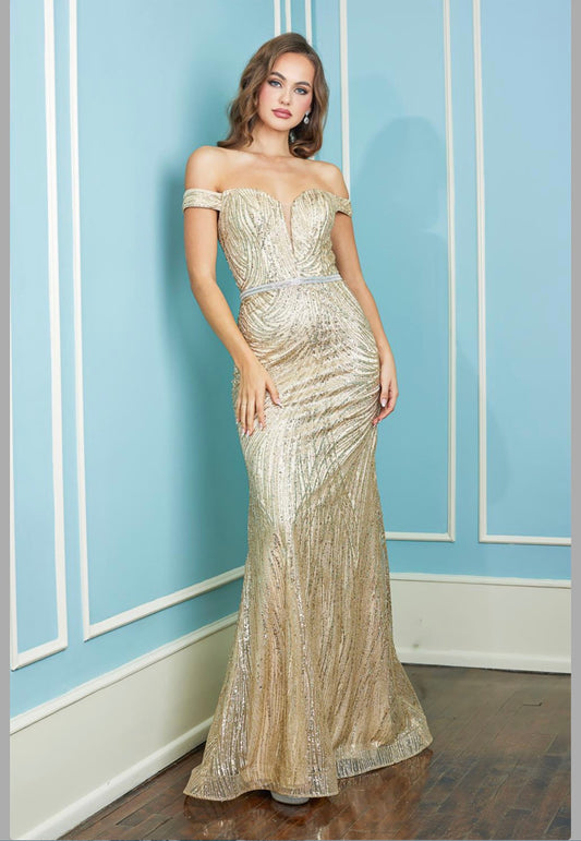 With glitter fabric and a little touch of diamond belt . 3093 by ADORA DESIGN