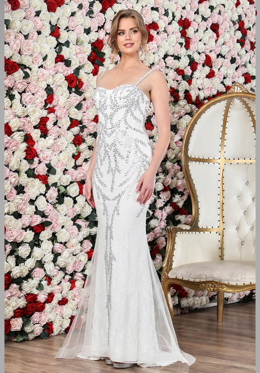 With gems design and a little touch of tulle. 3304-01 by ADORA DESIGN