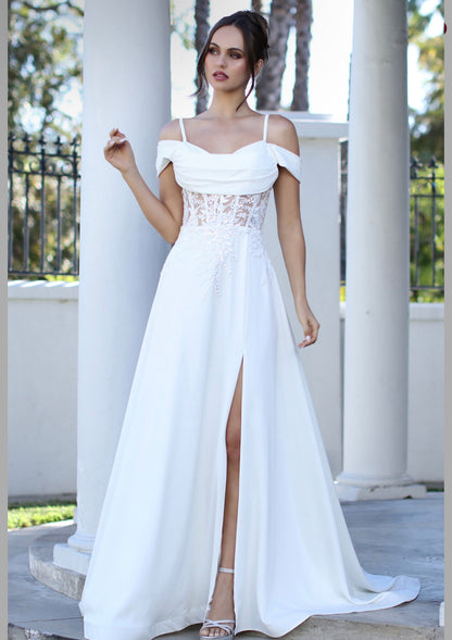With exquisite details, see-through corset. 3251-01. BY ADORA DESIGN