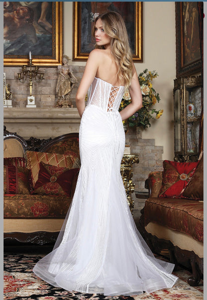 Perfect mermaid silhouette dress special for your event. 3278-01 BY ADORA DESIGN