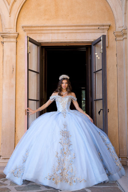 COMING SOON!  Gem Stone, Embroidered Dazzling Quinceanera Ball Gown. PQ1068 by Bella Couture