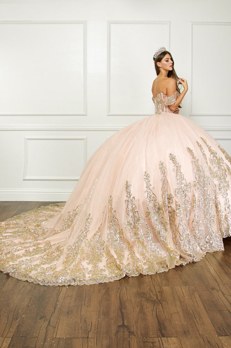 COMING SOON!! Whimsical Glitter Dress. PQ1065 by Bella Couture