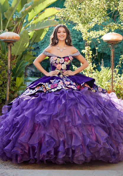 Charro, Multi Colored Floral. PQ1050 by Bella Couture.