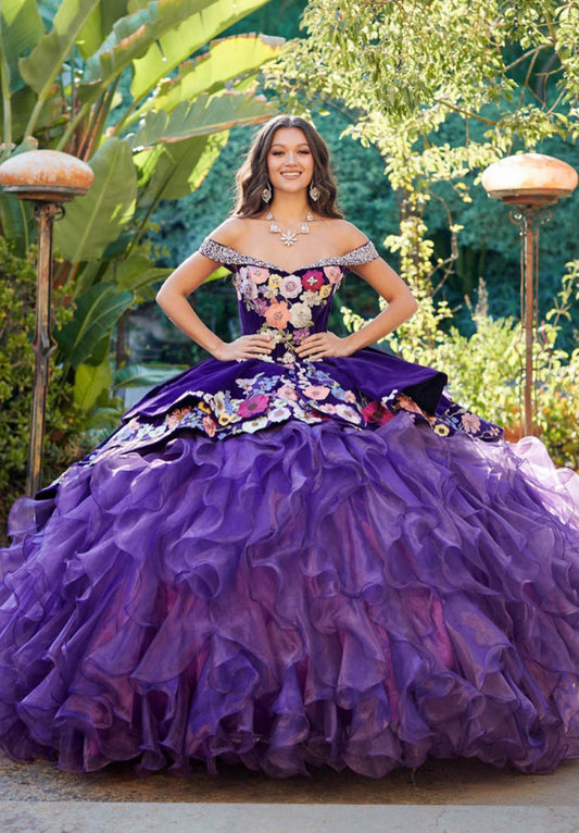 Charro, Multi Colored Floral. PQ1050 by Bella Couture.