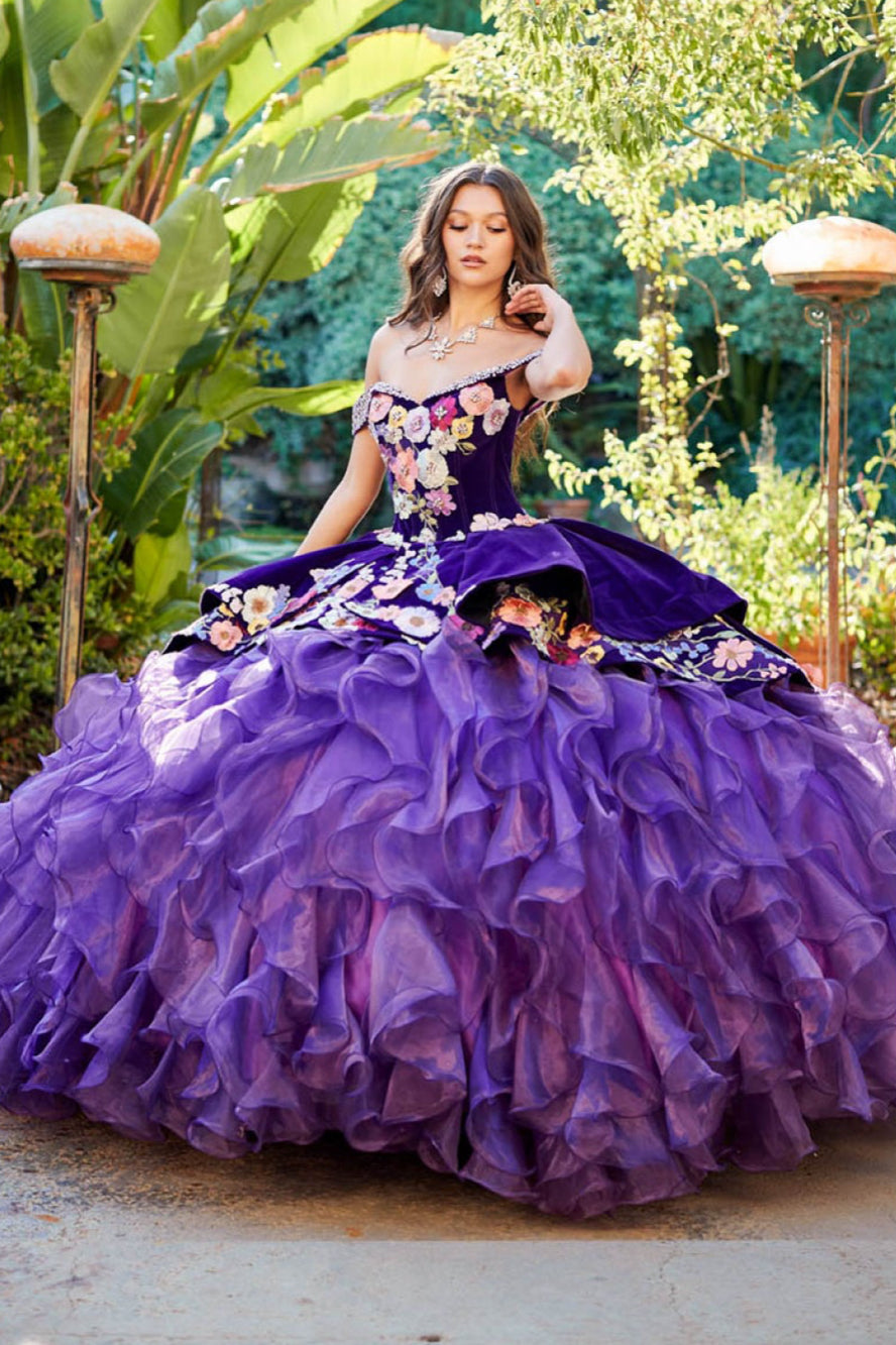 Charro, Multi Colored Floral. PQ1050 by Bella Couture.