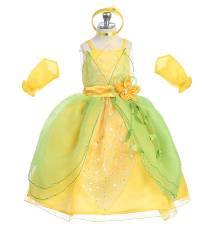Princess dress party inspired in princess of the frog, Tiana . 324 BY little KERY
