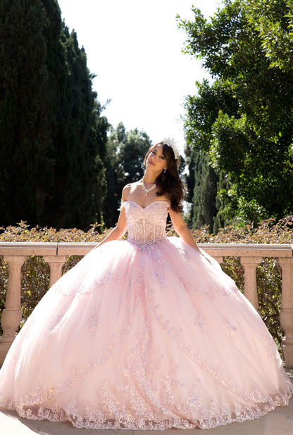 Multi-tiered Illusion Skirt, Off Shoulder. PQ1060 by Bella Couture
