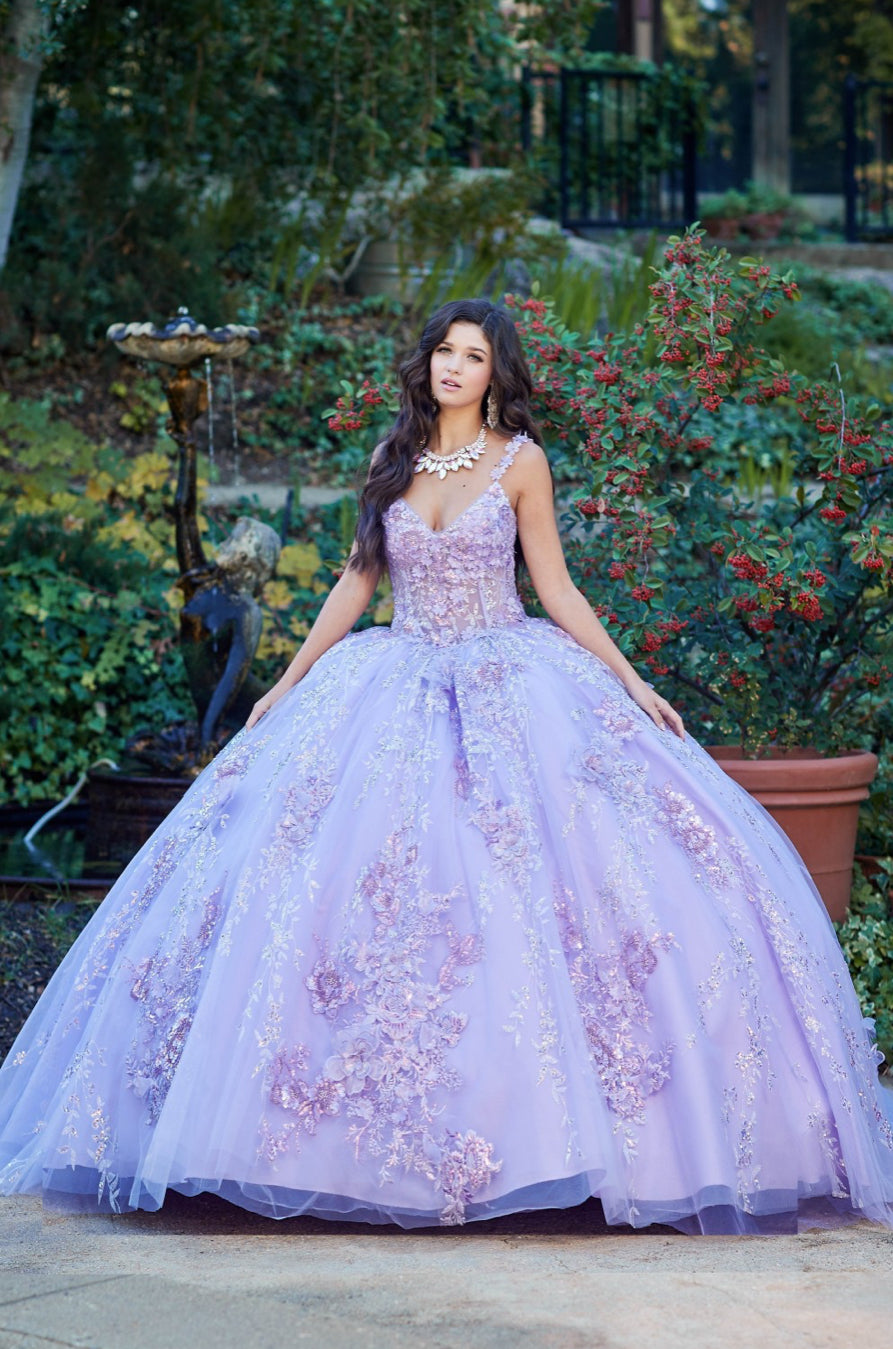 Floral Off-The-Shoulder With Embroidery and Sequin Detail. PQ1048 by Bella Couture