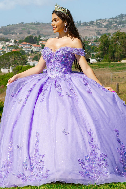 Off Shoulder Quinceanera Dress. 8111J by Cinderella Couture