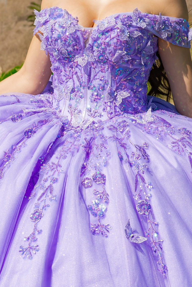 Off Shoulder Quinceanera Dress. 8111J by Cinderella Couture