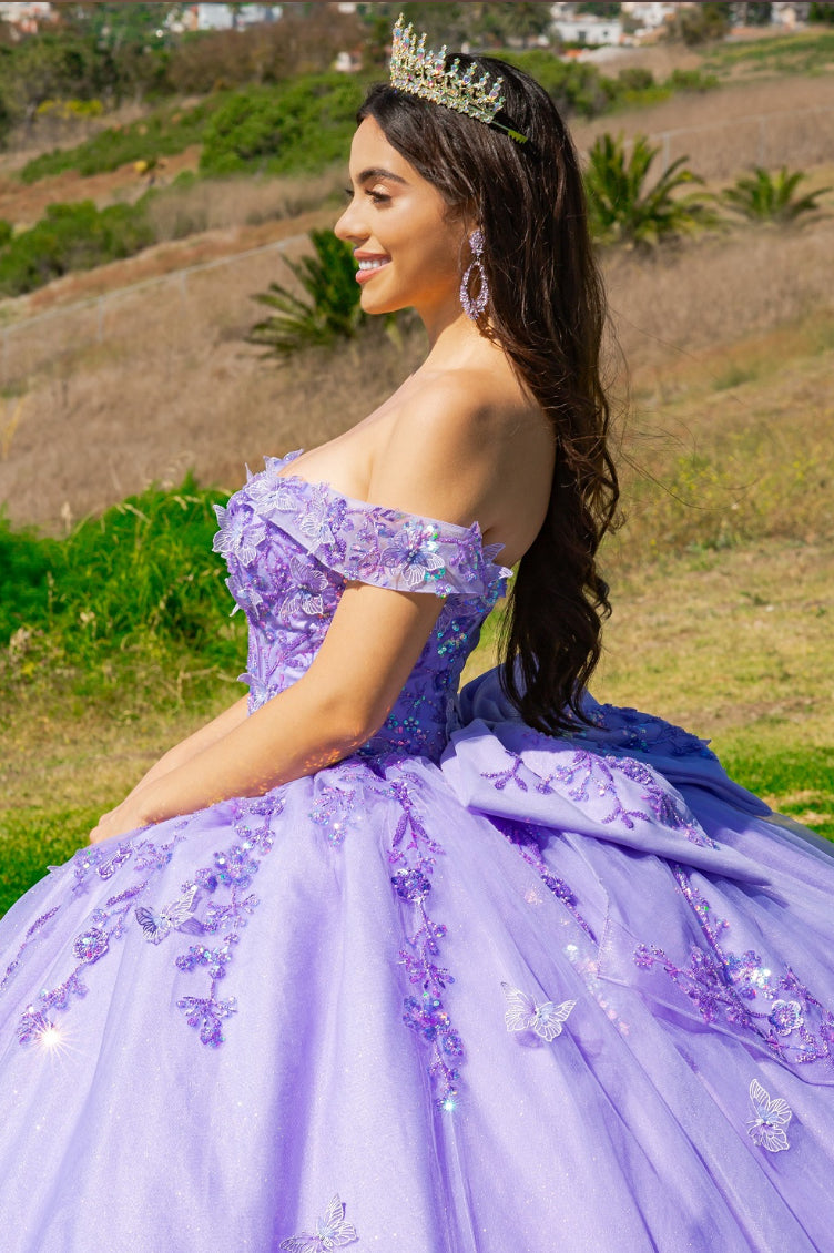 Off Shoulder Quinceanera Dress. 8111J by Cinderella Couture