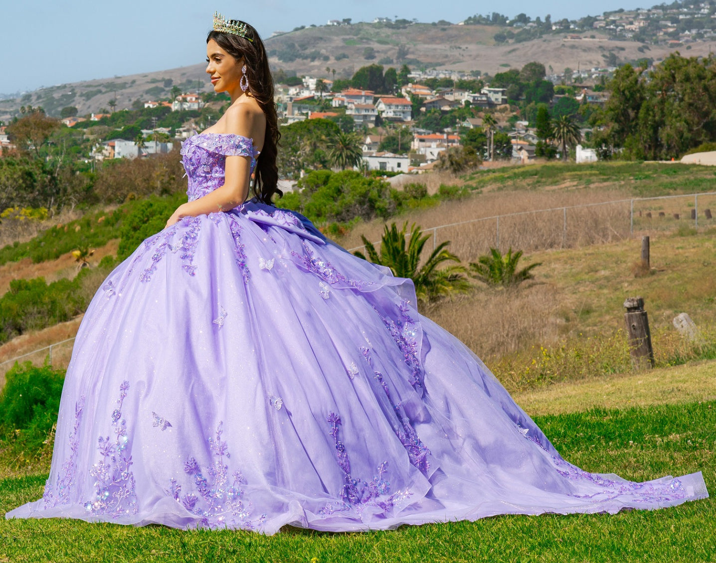 Off Shoulder Quinceanera Dress. 8111J by Cinderella Couture